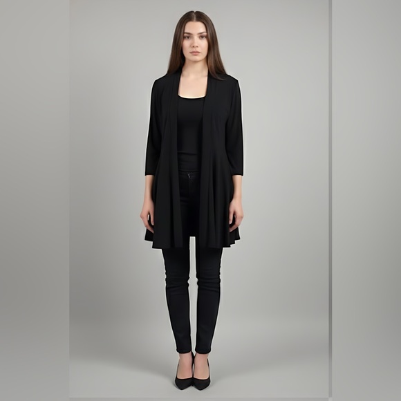 Joseph Ribkoff Jackets & Blazers - Joesph Ribkoff Light Knit Cover Up Jacket Black Size 10